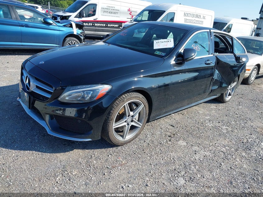 Vin: 55swf4kb1gu176855, lot: 46264432, mercedes-benz c 300 sport 4matic 20162
