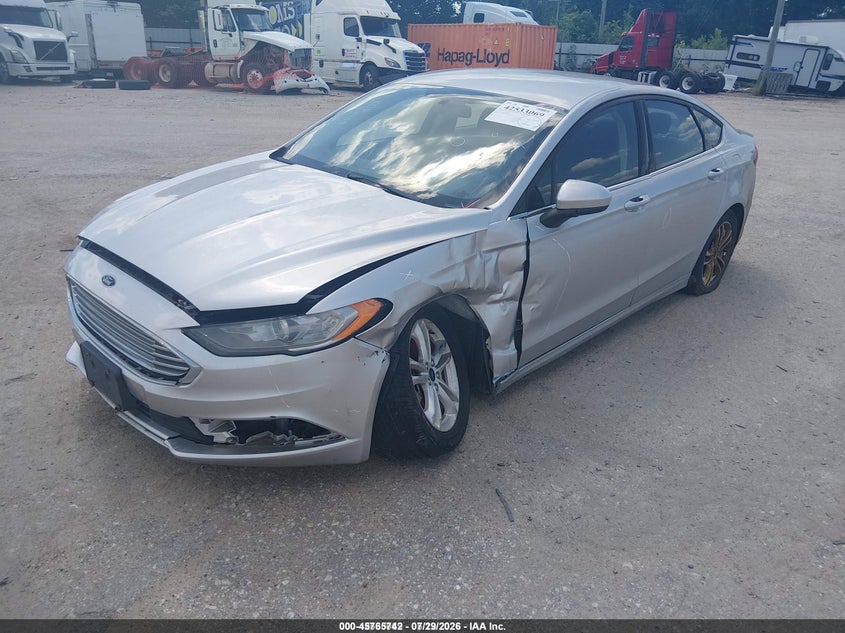 2018 Ford Fusion, Лівий перед, IAAI, VIN 3FA6P0HD6JR230484 — фото 2