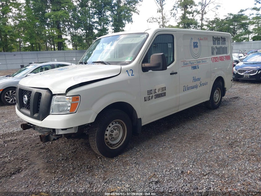 Vin: 1n6bf0klxen103447, lot: 46264500, nissan nv cargo nv1500 s v6 20142