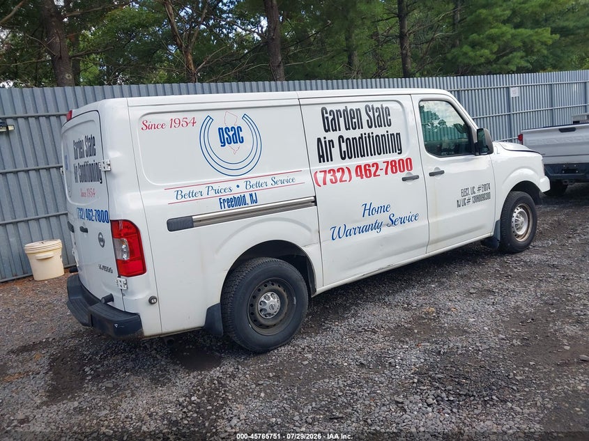 Vin: 1n6bf0klxen103447, lot: 46264500, nissan nv cargo nv1500 s v6 20144
