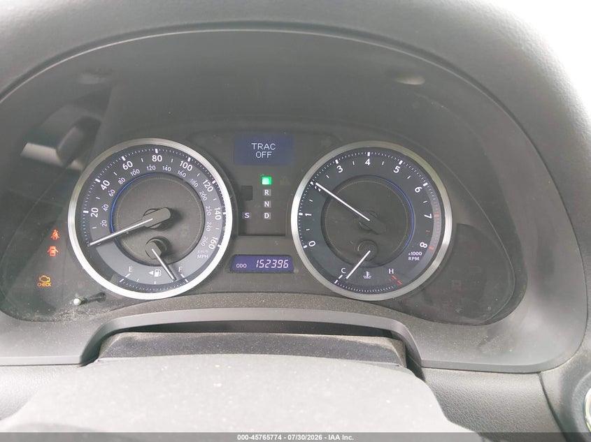 2012 LEXUS IS 350 auction photo 7