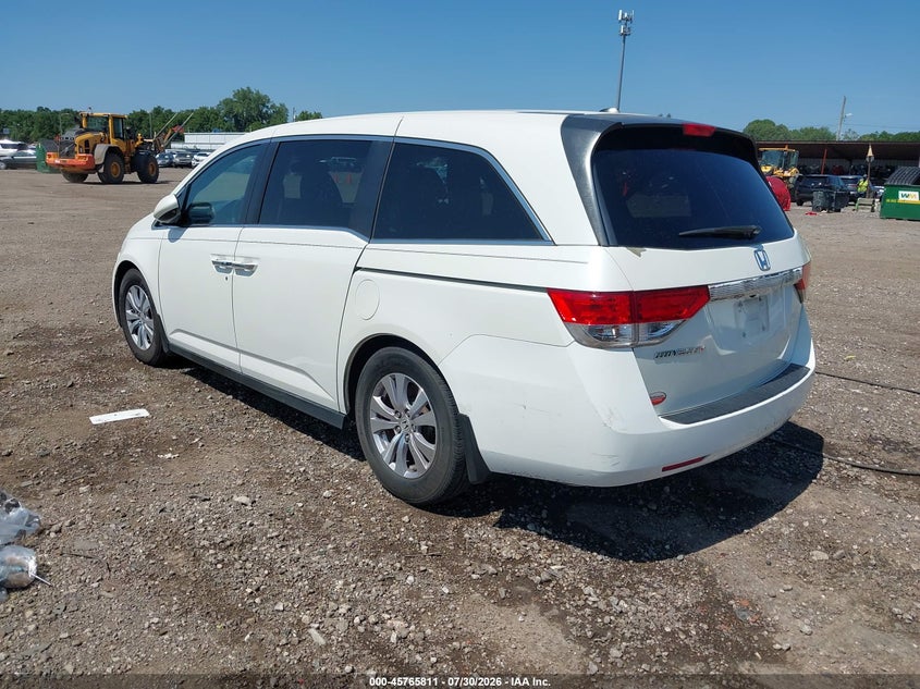Vin: 5fnrl5h66fb110548, lot: 46264560, honda odyssey ex-l 20153