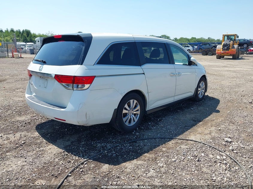 Vin: 5fnrl5h66fb110548, lot: 46264560, honda odyssey ex-l 20154