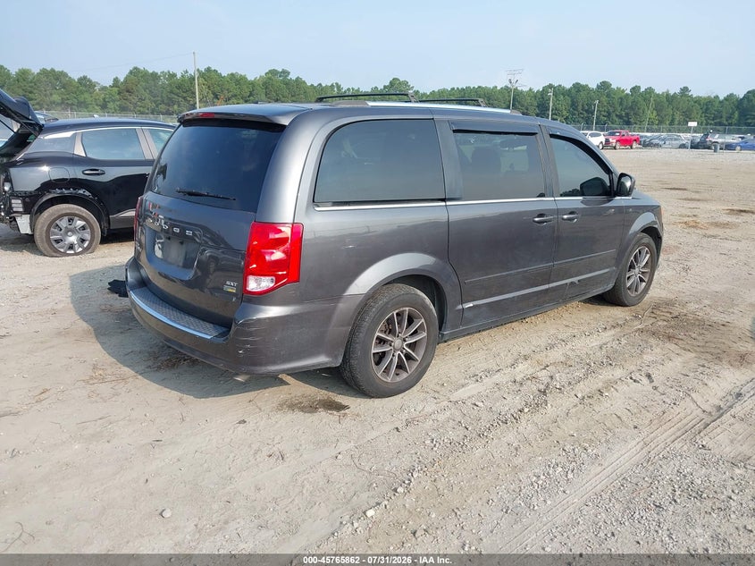 Vin: 2c4rdgcg0hr586360, lot: 46264611, dodge grand caravan sxt 20174