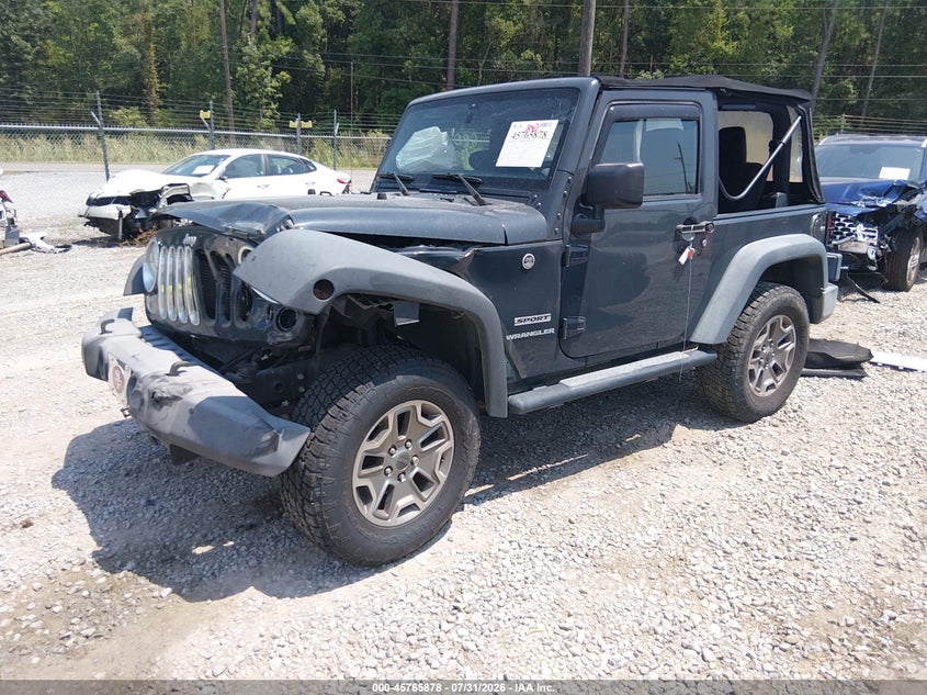 Vin: 1c4ajwag9hl519073, lot: 46264627, jeep wrangler sport 20172