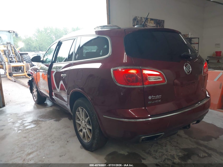 Vin: 5gakvbkd5gj302332, lot: 46264630, buick enclave leather 20163