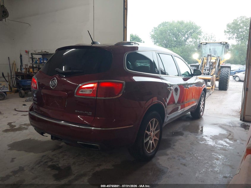 Vin: 5gakvbkd5gj302332, lot: 46264630, buick enclave leather 20164