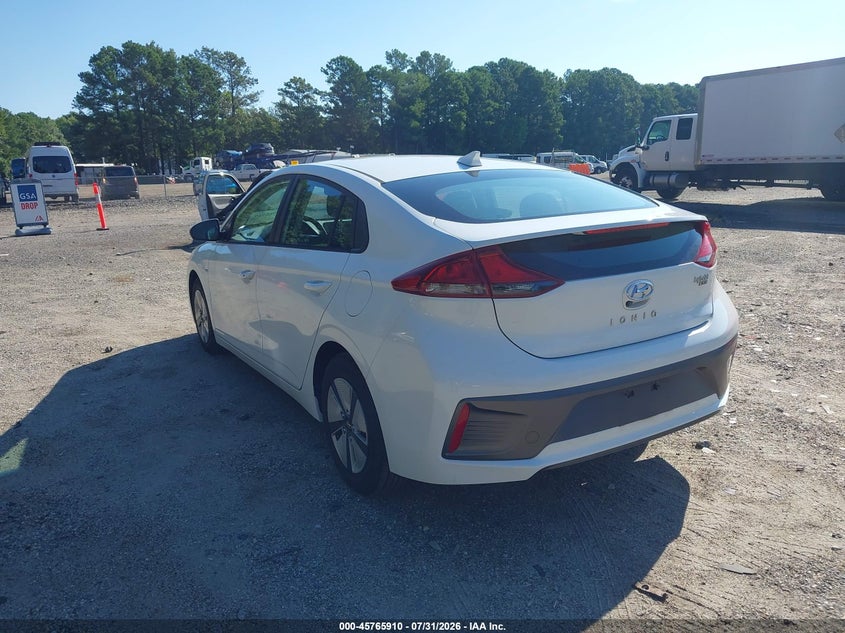 Vin: kmhc65lc9lu220003, lot: 46264659, hyundai ioniq hybrid blue 20203