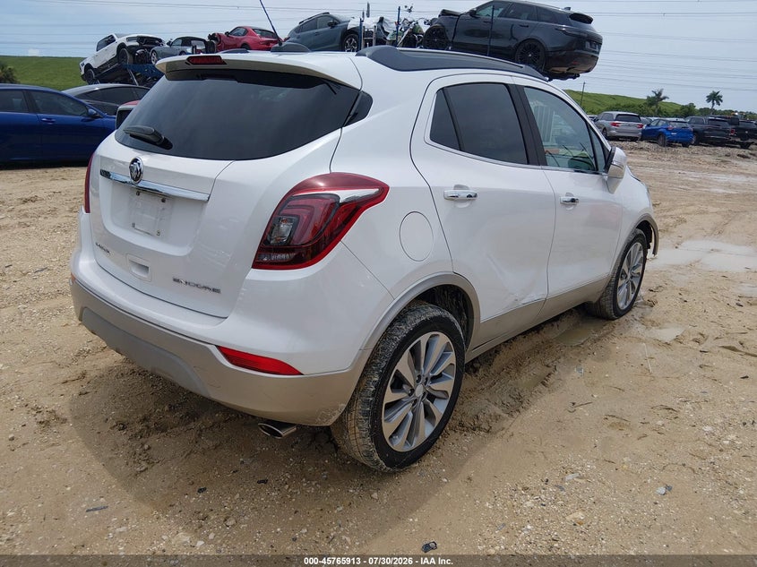 Vin: kl4cjasb6jb579560, lot: 46264662, buick encore preferred 20184