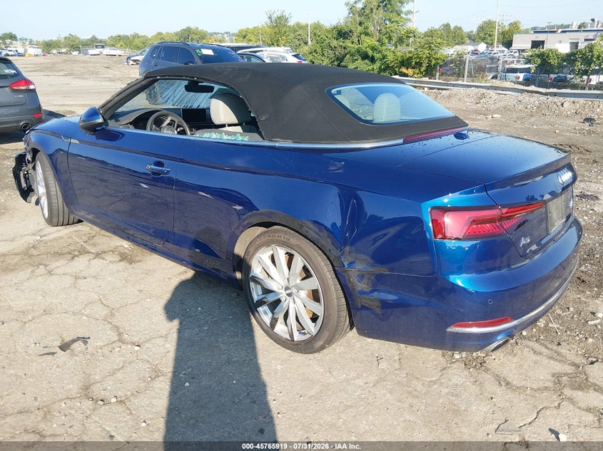 Vin: wauyngf57jn012549, lot: 46264668, audi a5 2.0t premium 20183