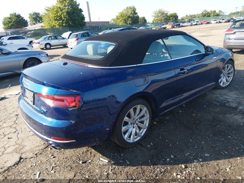 Vin: wauyngf57jn012549, lot: 46264668, audi a5 2.0t premium 20184