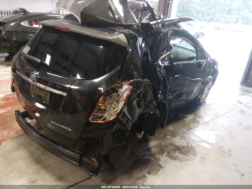 Vin: kl4cjasb9fb259284, lot: 46264698, buick encore 20154