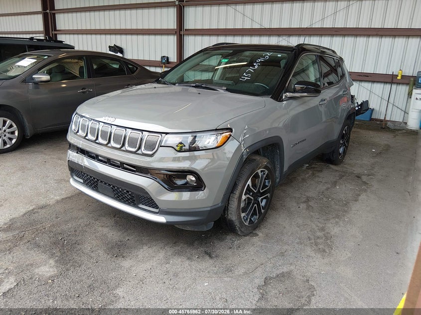 Vin: 3c4njdcb0nt157822, lot: 46264711, jeep compass limited 4x4 20222