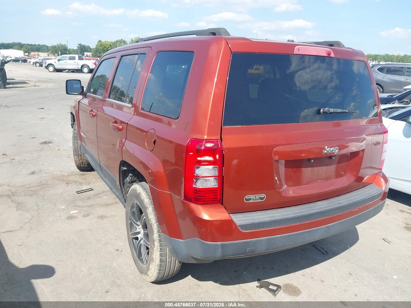 Vin: 1c4njpbb2cd601787, lot: 46264786, jeep patriot sport 20123