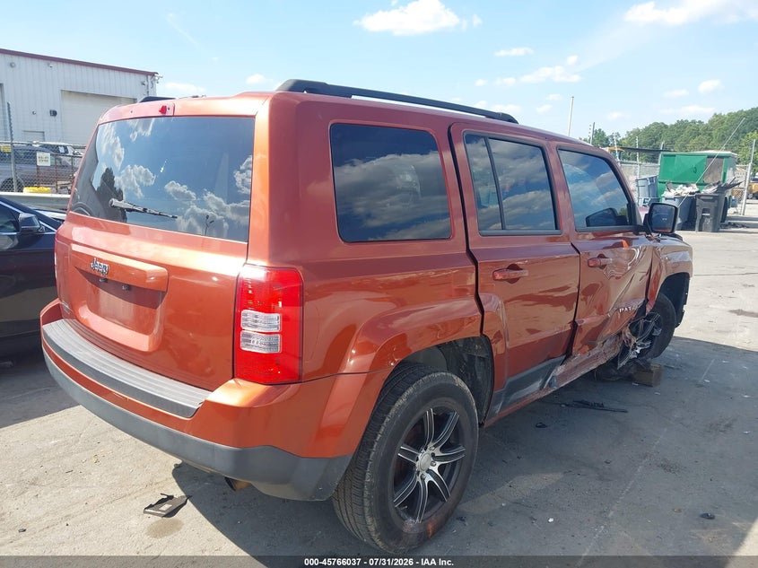 Vin: 1c4njpbb2cd601787, lot: 46264786, jeep patriot sport 20124