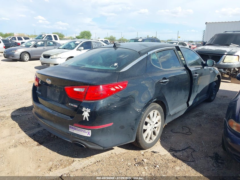 Vin: 5xxgn4a72eg293912, lot: 46264818, kia optima ex 20144