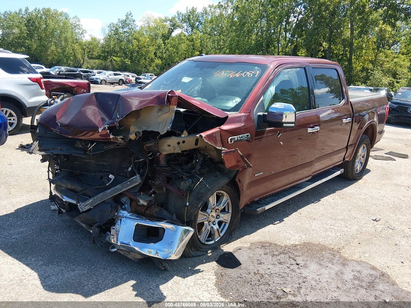 Vin: 1ftew1eg7gfb67303, lot: 46264838, ford f-150 lariat 20162