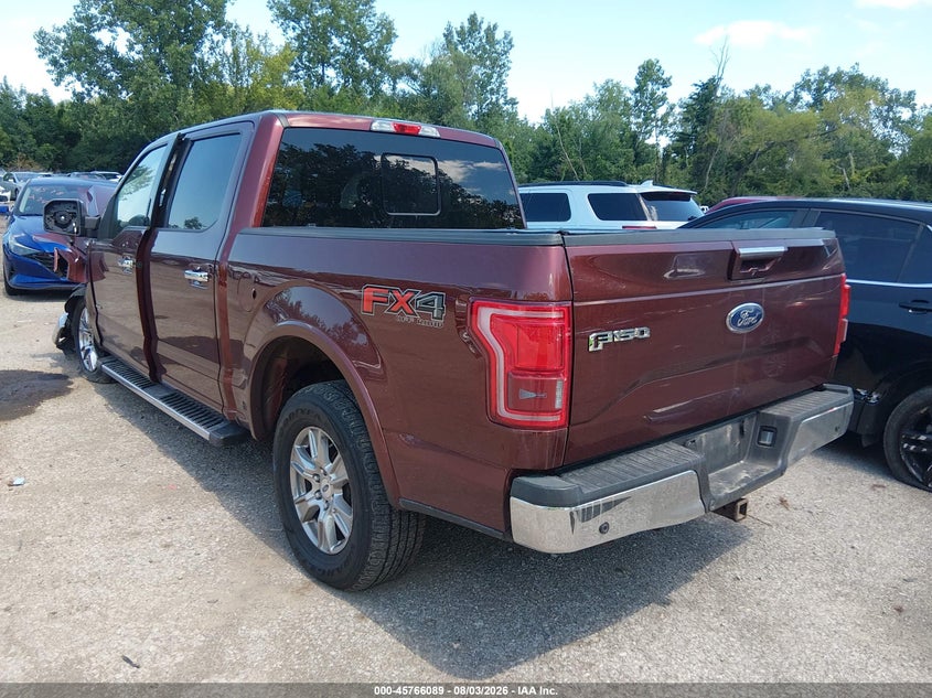 Vin: 1ftew1eg7gfb67303, lot: 46264838, ford f-150 lariat 20163