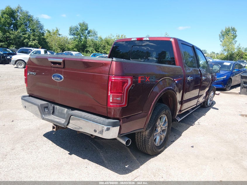 Vin: 1ftew1eg7gfb67303, lot: 46264838, ford f-150 lariat 20164