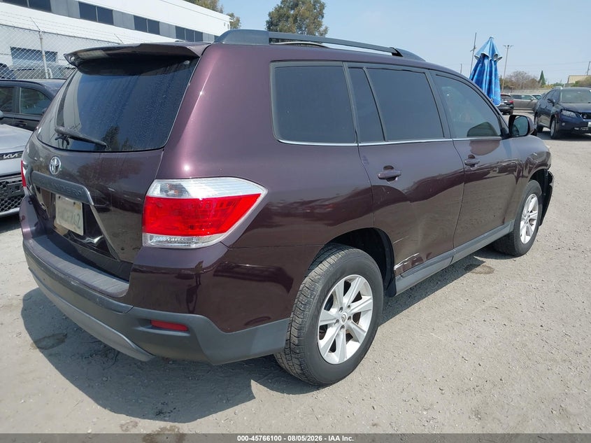Vin: 5tdzk3ehxcs070169, lot: 46264849, toyota highlander se v6 20124