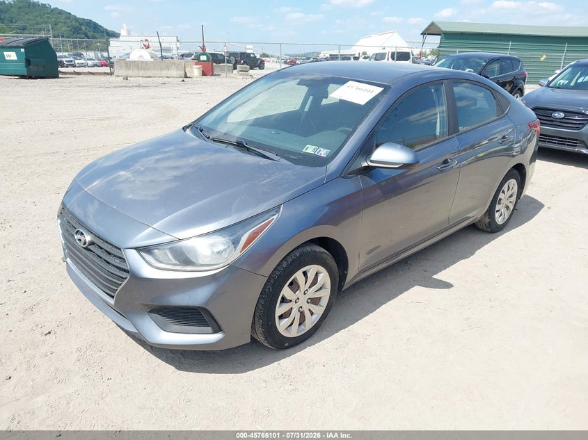 Vin: 3kpc24a36je032595, lot: 46264851, hyundai accent se 20182