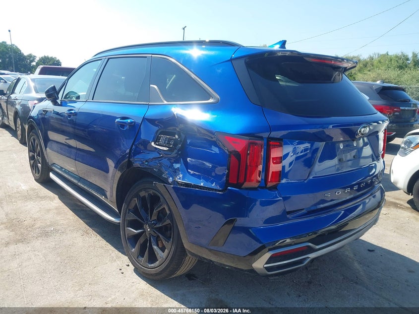 Vin: 5xyrk4lf9mg037010, lot: 46264899, kia sorento sx prestige 20213