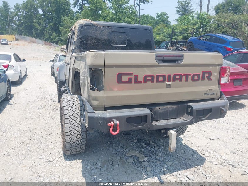 Vin: 1c6hjtag0ll211982, lot: 46264910, jeep gladiator sport 4x4 20203