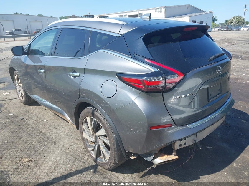 Vin: 5n1az2cs6pc101793, lot: 46264976, nissan murano sl intelligent awd 20233