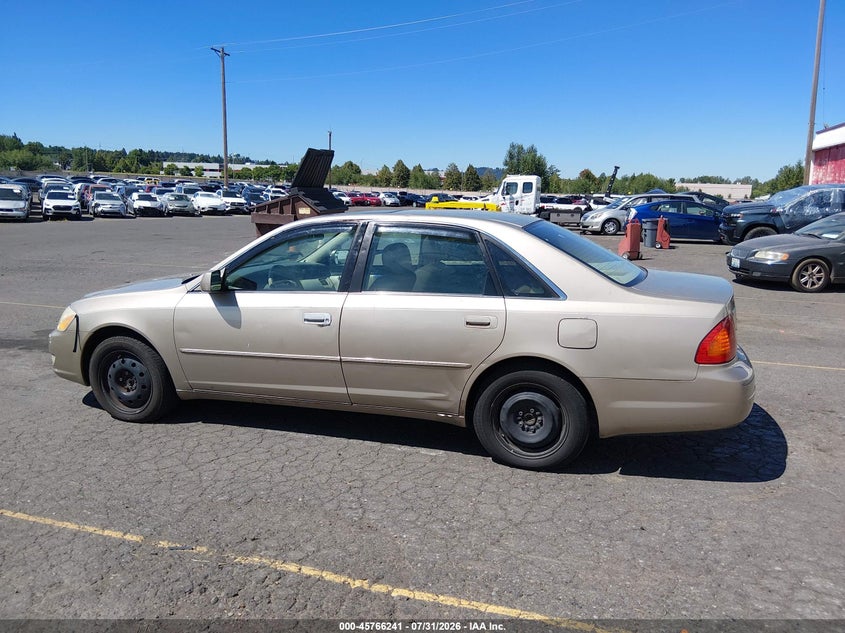 TOYOTA AVALON 2000 VIN 4T1BF28B0YU009371