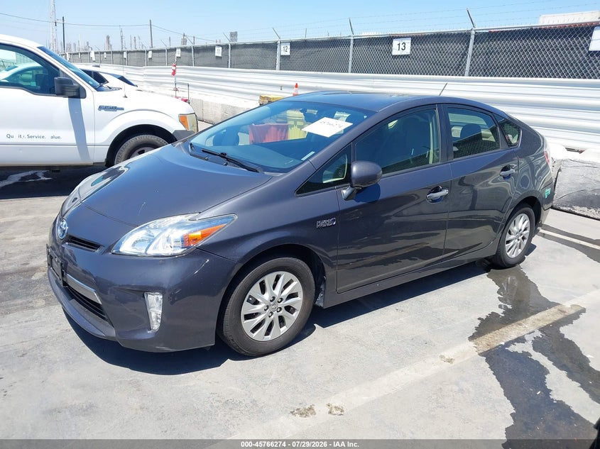 Vin: jtdkn3dp2c3023642, lot: 46265023, toyota prius plug-in 20122