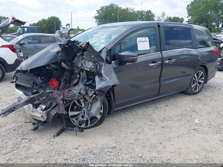 Vin: 5fnrl6h87mb036447, lot: 46265053, honda odyssey touring 20212