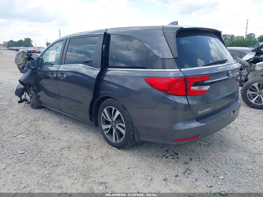 Vin: 5fnrl6h87mb036447, lot: 46265053, honda odyssey touring 20213