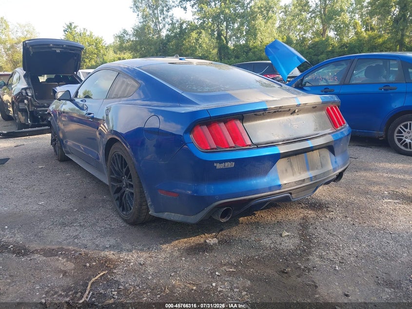 Vin: 1fa6p8cf6h5270875, lot: 46265065, ford mustang gt premium 20173