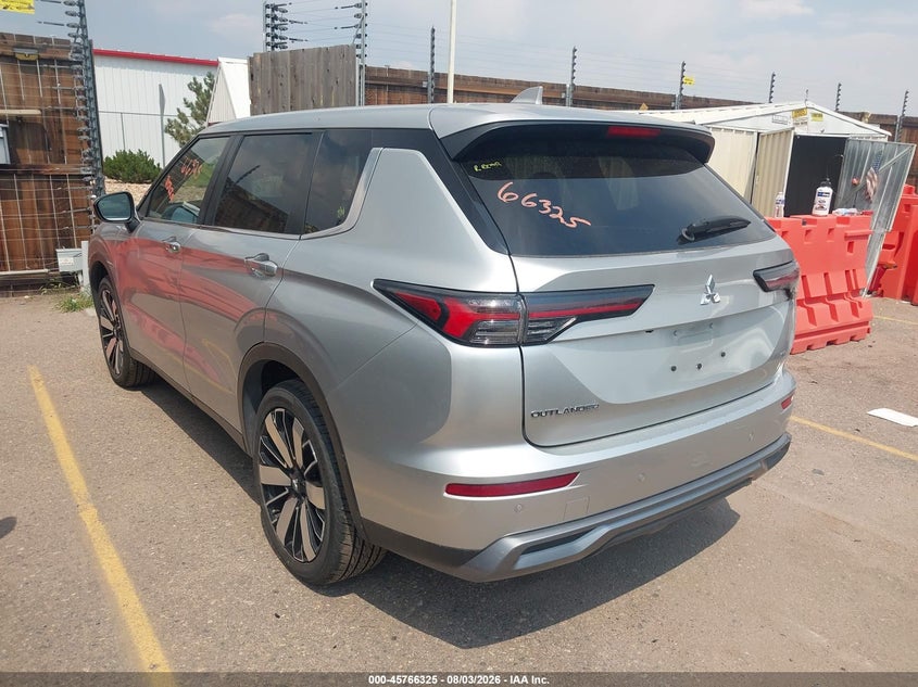 Vin: ja4j4va84sz012221, lot: 46265074, mitsubishi outlander se 2.5 s-awc/trail edition s-awc 20253