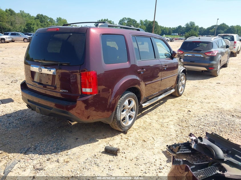 Vin: 5fnyf4h5xfb073122, lot: 46265093, honda pilot ex-l 20154