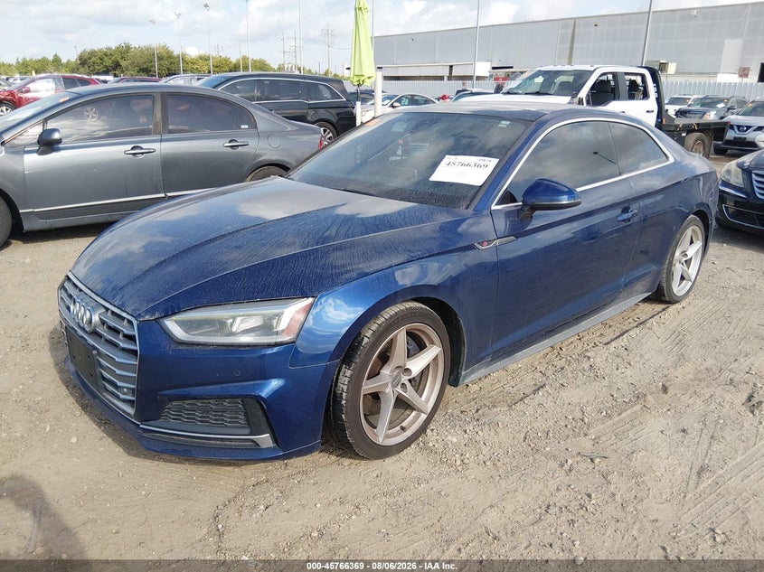 Vin: wautnaf51ja111561, lot: 46265118, audi a5 2.0t premium 20182