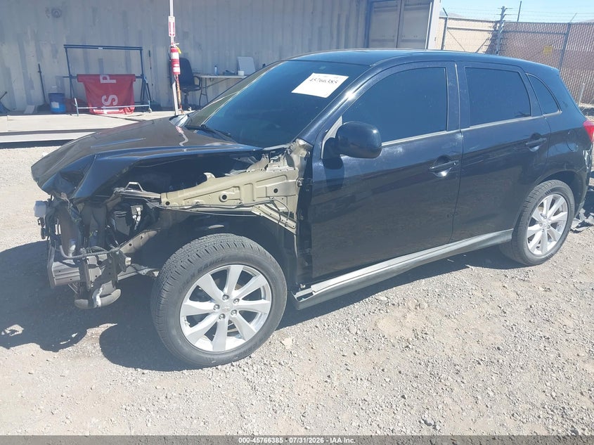 Vin: 4a4ap3au7ee013740, lot: 46265134, mitsubishi outlander sport es 20142
