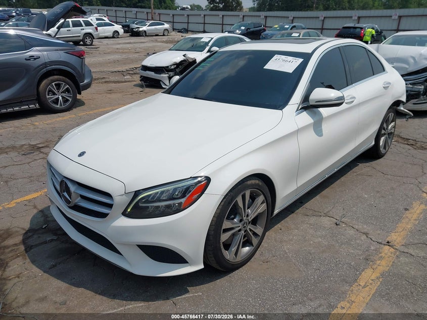 Vin: 55swf8db2ku300340, lot: 46265166, mercedes-benz c 300 20192