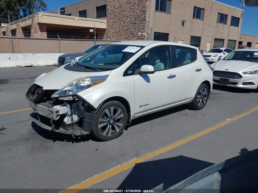 Vin: 1n4az0cp5fc332676, lot: 46265170, nissan leaf s/sl/sv 20152