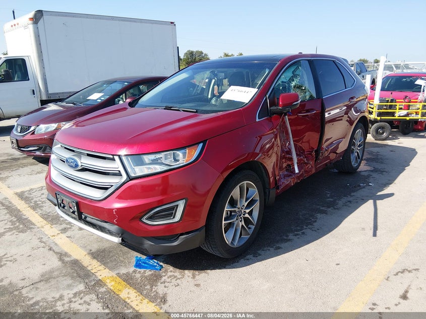 Vin: 2fmpk3k80hbb68286, lot: 46265196, ford edge titanium 20172