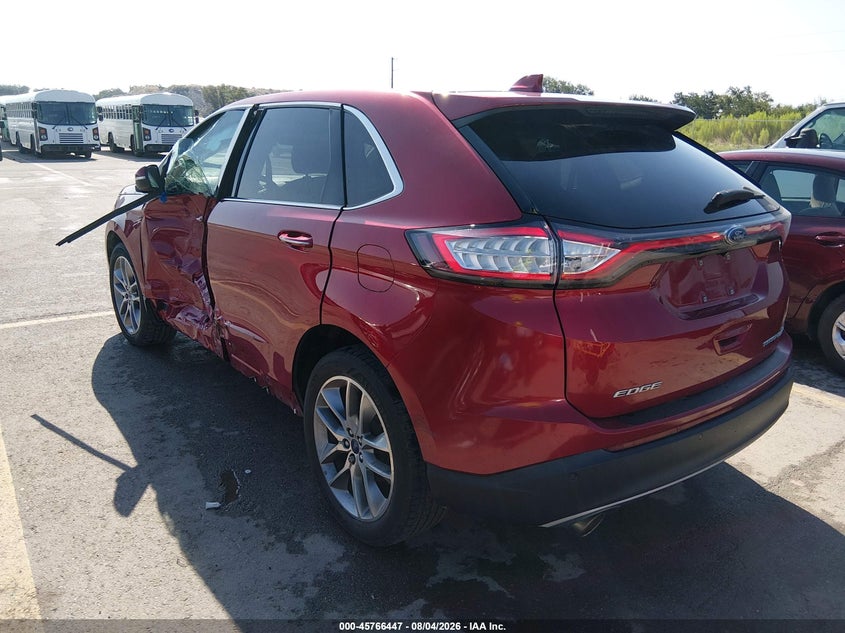 Vin: 2fmpk3k80hbb68286, lot: 46265196, ford edge titanium 20173