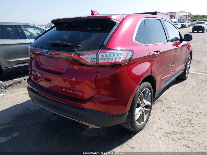 Vin: 2fmpk3k80hbb68286, lot: 46265196, ford edge titanium 20174