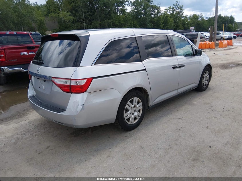 Vin: 5fnrl5h26cb103382, lot: 46265204, honda odyssey lx 20124