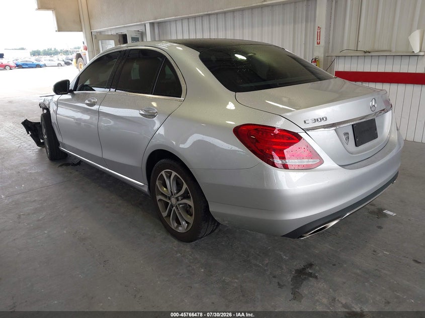 Vin: 55swf4kb9fu022148, lot: 46265226, mercedes-benz c 300 4matic 20153