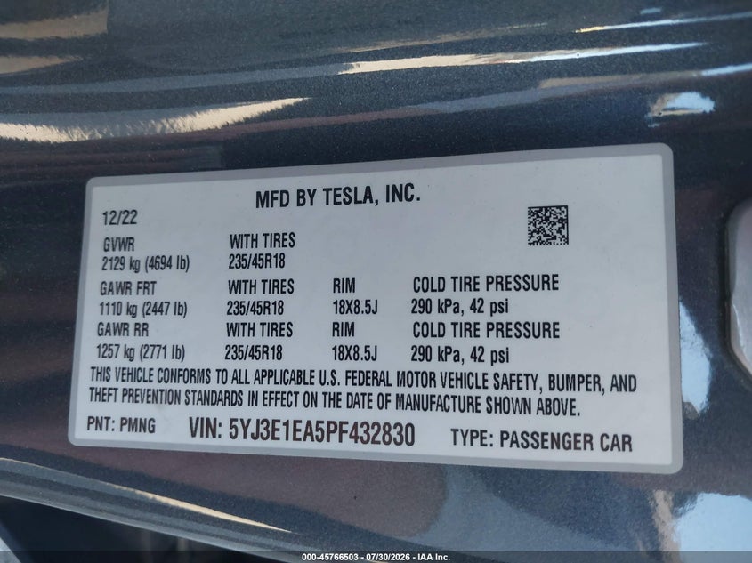 TESLA MODEL 3 - zdjęcie 9