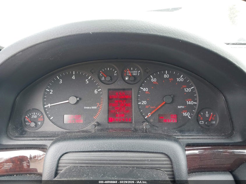 2001 AUDI A4 auction photo 7