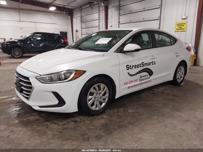 Vin: 5npd74lf0hh148698, lot: 46265377, hyundai elantra se 20172