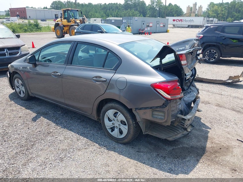Vin: 19xfb2f54de073324, lot: 46265382, honda civic lx 20133
