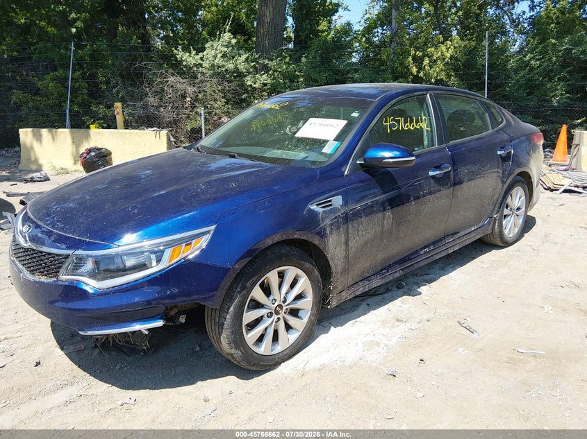 Vin: 5xxgt4l39jg252803, lot: 46265411, kia optima lx 20182