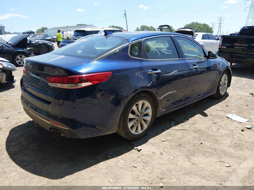 Vin: 5xxgt4l39jg252803, lot: 46265411, kia optima lx 20184